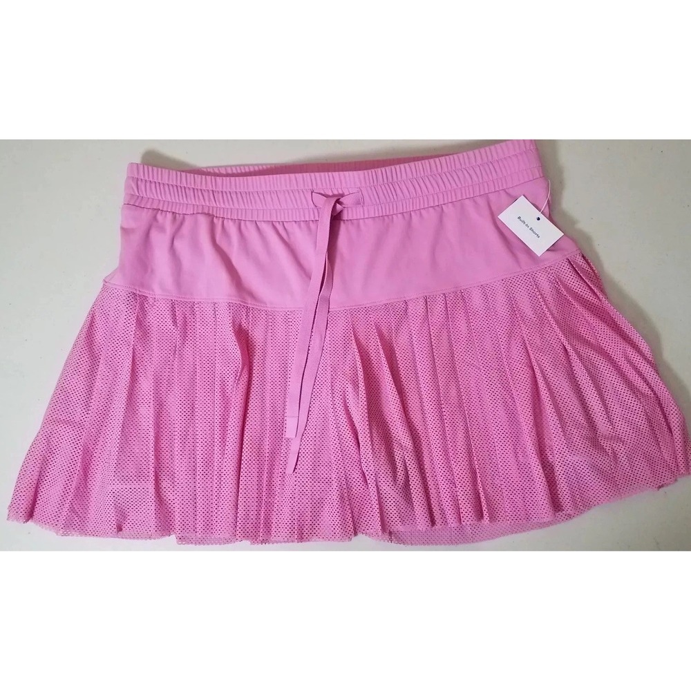 JoyLab Skort Size XLarge Pleated Skirt w 4" Shorts Athletic Pink NEW
